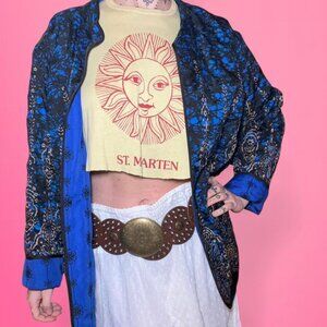 Reversible boho embroidered jacket